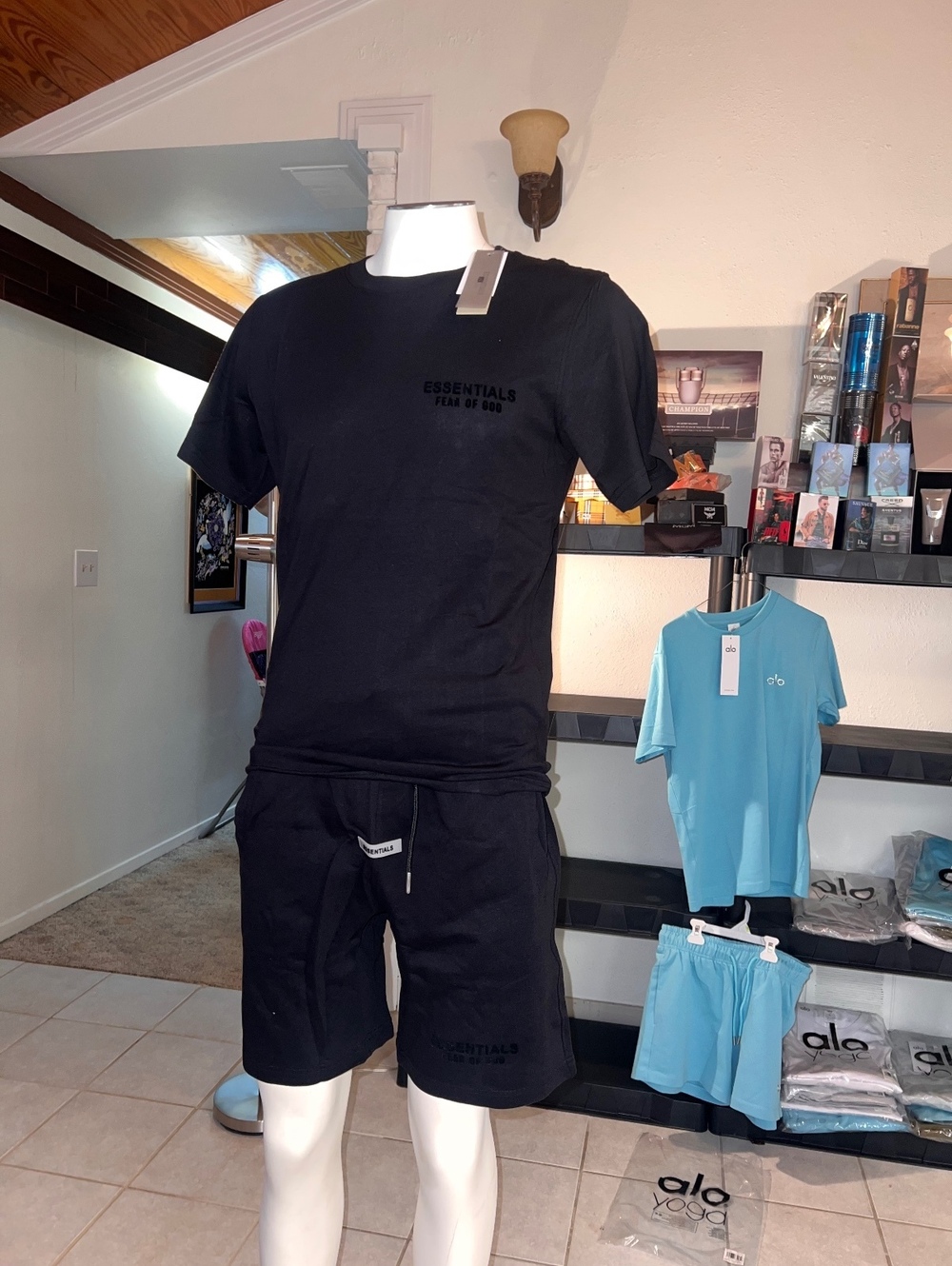Mens essential short/shirt sets XL